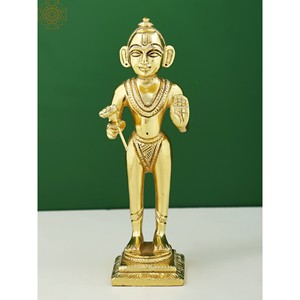 รูปปั้นทองเหลืองของ Shri Baba balak nath ทำด้วยมือรูปปั้นอินเดีย - Product Image 1