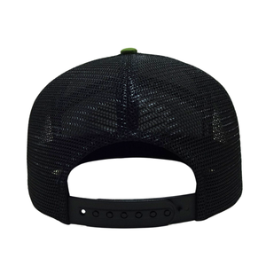 Wholesale High Profile 7 Panel <b>Flat</b> Brim Rope <b>Cap</b> <b>Men</b> Women Custom Woven Patch Mesh Back Baseball Hat - Product Image 4