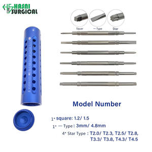 Tournevis manuels en acier inoxydable à poignée Torx pour instruments chirurgicaux orthopédiques vétérinaires - Product Image 4