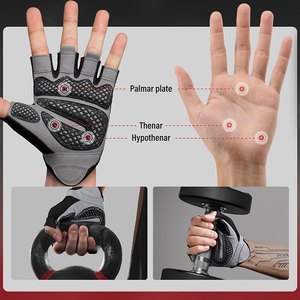 Gants de musculation unisexes de haute qualité pour la salle de sport, la routine quotidienne, le fitness, le cross-training, gants de powerlifting à doigts courts - Product Image 3