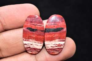 Premium Grade <b>Snake</b> Skin Jasper Pairs For Earrings - Product Image 5