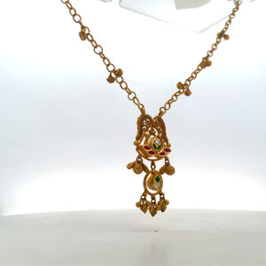 Collar de Oro Antiguo de 22K con Sello BIS - Joyería Tradicional Hecha a Mano en Oro Amarillo AU916 - Product Image 5