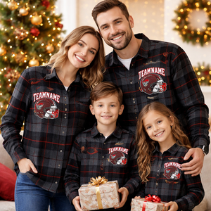 Chemises en flanelle de Noël en gros pour les réunions de famille - Fournisseur OEM de chemises en flanelle pour femmes - Product Image 6