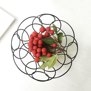 Wave Design Metal Wire Fruit <b>Basket</b> Bowl Decorative Serving Bowl for Fruits Snacks Bread Kitchen Countertop Storage - Product Image 6