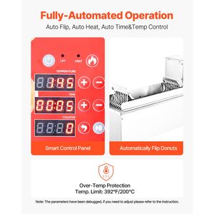 "High-Power Electric Donut Maker Commercial 90 Pcs/hour Donut <b>Machine</b> New Single <b>Row</b> Equipment" - Product Image 3