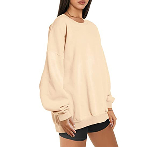 Sudadera con capucha de felpa francesa gruesa de estilo urbano, hombros caídos, lisa, personalizable con bordado, cuello redondo, oversize - Product Image 5