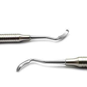 Curette osseuse dentaire double extrémité Lucas, instrument chirurgical en acier inoxydable, équipement dentaire, outils approuvés ISO - Product Image 6