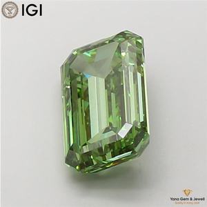เพชรทรงมรกต 5.00 กะรัต สีเขียวแฟนซี ความใส VS1 ผลิตด้วยวิธี CVD พร้อมใบรับรอง IGI สำหรับเป็นของขวัญงานแต่งงาน - Product Image 6