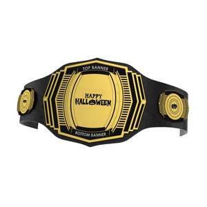 Custom Happy Halloween Championship Belt Spooky Pumpkin Design Wrestling Title Belt Customizable Collector's Item - Product Image 5
