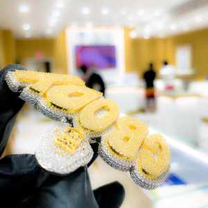 Colgante de Búho con Cruz para Hombre, Plateado en Plata con Diamantes, Estilo Clásico, Joyería para Bodas, Fiestas y Niños - Product Image 2