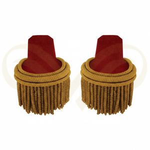 Nouvel Arrivage Épaulettes en fil métallique pour équipement de défense personnel et accessoires d'uniforme avec franges dorées - Product Image 5