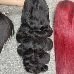 Extensions de cheveux vierges bruts ondulés, double trame, commande en gros, style vague naturelle - Product Image 3