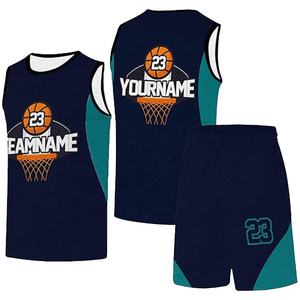 Conjuntos de Camisetas de Baloncesto Sublimadas Personalizadas de Alta Calidad, Transpirables, Tallas Grandes, Logotipo y Nombre Personalizados, MOQ Bajo, Venta al Por Mayor - Product Image 1