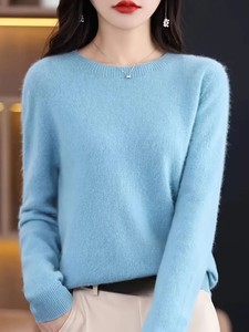 <b>Women's</b> Fashionable Oversized Sweater Long Sleeve Soft <b>Warm</b> Comfortable Loose Fit Casual Pullover Top with Classic Knit Texture - Product Image 5