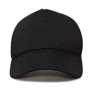 Casquette Trucker Unisexe Noire en Maille, 6 Panneaux, Réglable, Couleur Unie, Style Décontracté, Toutes Saisons, pour Adulte - Product Image 3