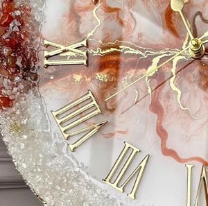 Modern Resin Silent Quartz Analog Wall <b>Clock</b> Roman Numerals Hanging for Living Room Home Decor-Decorative Art Quartz <b>Mechanism</b> - Product Image 4