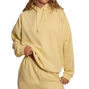 Ensemble de survêtement personnalisé pour femme en coton premium French Terry, coupe oversize, fabricant de vêtements en gros OEM ODM - Product Image 2
