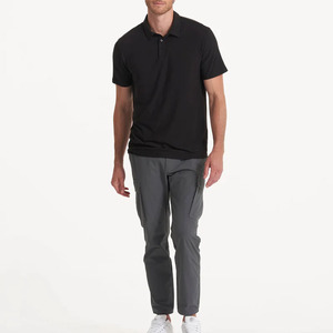 Chemise polo de golf sur mesure de haute qualité, couleurs confortables, tricotée, pour hommes - Product Image 5