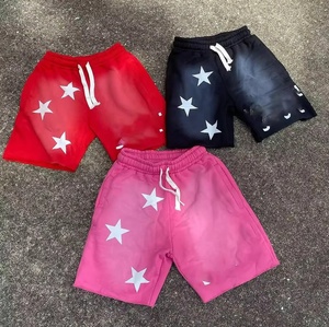 Proveedor de Ropa, Shorts Deportivos Unisex de Felpa, Color Sólido, con Logotipo Personalizado, Lavado Ácido - Product Image 4