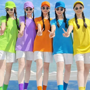 Camiseta de Mujer Naranja, Estampada (Estampado Gráfico), Transpirable, Estilo Casual/Streetwear/Playa - Product Image 1