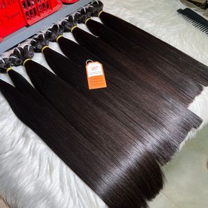 Extensiones de cabello de trama recta de hueso de cabello vietnamita crudo Cutícula virgen alineada Brillo natural Listo para enviar Precio al por mayor - Product Image 4