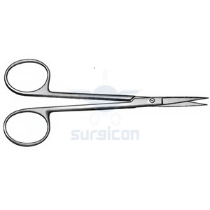 Tijeras Quirúrgicas Iris de 11.5 cm / 4-1/2 Pulgadas, Afiladas, Curvas y Planas, de Acero Inoxidable, para Corte de Precisión Médica - Product Image 6