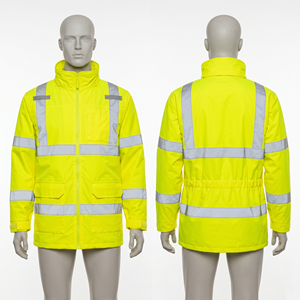 เสื้อแจ็คเก็ตทำงานสีส้มพรีเมียม 320 GSM ผ้าโพลีคอตตอน พร้อมแถบสะท้อนแสง ปักโลโก้แบบสั่งทำพิเศษ พิมพ์ลายปัก - Product Image 4