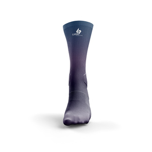 Crew Knitted Custom Digital Printed Men's Spandex/<b>Nylon</b>/Cotton Blend Eco Friendly Anti <b>Slip</b> Sports Socks for Yoga & Basketball - Product Image 5