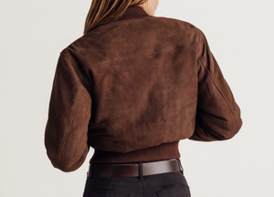 Blouson Bomber en Cuir Souple Café Racer pour Femme SBEA IMPEX, Fermeture Éclair, Imperméable et Doublure en Fausse Fourrure Écologique, Service OEM - Product Image 6