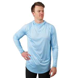 เสื้อฮู้ดดี้ตกปลาสำหรับผู้ชาย โพลีเอสเตอร์ 100% UPF 50 ประสิทธิภาพสูง แห้งเร็ว ระบายอากาศได้ดี ป้องกันแสงแดด - Product Image 3