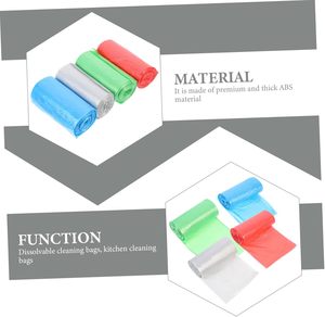 ถุงขยะพลาสติกหนาพิเศษ สะดวกสำหรับใช้ในครัว สำหรับแยกขยะเปียกและแห้ง ป้องกันการรั่วซึมและไม่มีกลิ่น - Product Image 4