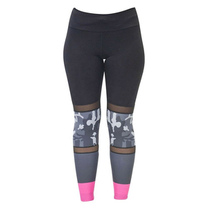 ราคาขายส่ง กางเกงเลกกิ้งออกกำลังกายแฟชั่นสำหรับผู้หญิง ลายพิมพ์ซับลิเมชั่น ดีไซน์ใหม่ เอวกลาง ป้องกันแบคทีเรีย ระบายอากาศได้ดี ไร้ตะเข็บ เนื้อผ้านุ่ม - Product Image 5