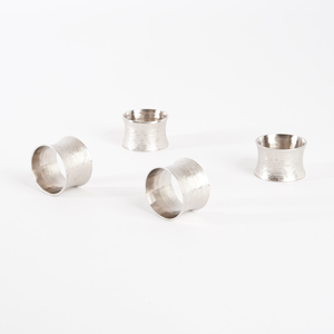 Aluminium Modern Napkin Ring Long Lasting Reusable Dining <b>Table</b> Accessory with Premium Finish for Party Catering Banquet Use - Product Image 1