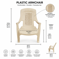 Chaise de salon moderne ergonomique, imperméable, empilable, en plastique, non pliable, pour la maison, la chambre et l'hôtel