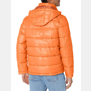 Custom Unisex <b>Winter</b> Outdoor Puffer Jacket Stand Collar 100% Nylon Bubble Canvas Fabric Fashionable Cotton-Filled Patchwork <b>Coat</b> - Product Image 3