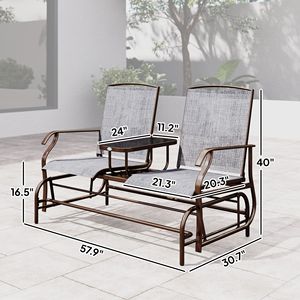 Panca da Giardino Moderna in Acciaio Inossidabile Stile Antico, Sedia in Acciaio per Esterni e Interni, Hotel, Centri Commerciali, Parchi, Scuole, Soggiorni e Patii - Product Image 4