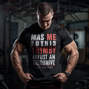 Bodybuilding T Shirt <b>Men</b> Gym Fitness Cotton <b>Stretch</b> Workout Tee Athletic Training Top with OEM ODM Customization - Product Image 2