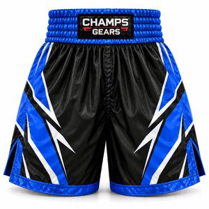 Custom Logo Boxing <b>Shorts</b> Men’s Satin Muay Thai <b>Kickboxing</b> Fight Trunks Wholesale Manufacturer - Product Image 1