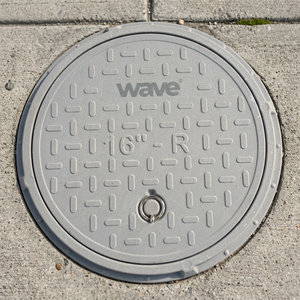 Couvercle de manhole rond en FRP de 16 pouces pour parking - Product Image 2