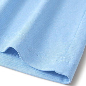 เสื้อยืดแขนยาวผ้าโพลีเอสเตอร์สำหรับผู้ชาย สีฟ้า สไตล์แฟชั่น ระบายอากาศได้ดี แขนยาวแบบแร็กแลน ซิป 3/4 - Product Image 6