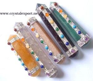 จักระฮวงจุ้ยชุดดินสอขนาดเล็กพร้อมหินอาเกตธรรมชาติวัสดุมาสค็อตรักษา - Product Image 5