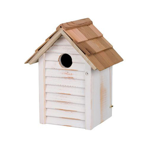 Nichoir en bois de luxe, fabriqué avec un style de toit traditionnel, pour la présentation en extérieur dans le jardin - Product Image 2