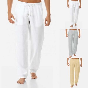 <b>Yoga</b> Trouser Drawstring Mid Waist New <b>Men</b> Solid Color Best Cargo <b>Pant</b> High Quality Polyester/Cotton Corduroy Casual Fleece - Product Image 1
