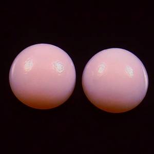 6X6MM AAA Natural Pink Opal Round Cabochon Flatback Semi Precious Calibrated Loose Gemstone Fabricación de joyas Lote al por mayor - Product Image 1