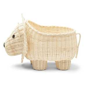 Lion Kids Rattan Toy <b>Basket</b> Kids Furniture Kids Room Handwoven Wicker Lion Animal Shape Toy Storage <b>Basket</b> For Children Room - Product Image 2