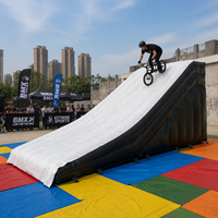 Airbag gonflable pour saut de vélo BMX, airbag d'atterrissage gonflable pour sports de vélo, airbag gonflable pour saut sportif