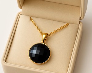 Natural Round Black Tourmaline <b>Necklace</b> Crystal Gemstone Pendant Handmade Healing Jewelry Gift <b>for</b> Women <b>Men</b> - Product Image 5