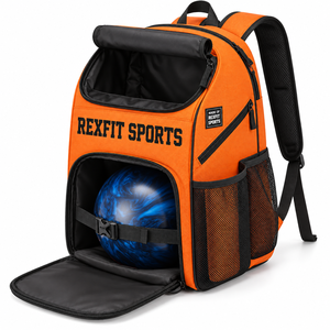 Bolsa de Transporte para Equipo de Boliche al por Mayor con Compartimento Acolchado para Bolas, Bolsillo para Zapatos, Asa de Transporte Resistente, Personalizable, para Deportes y Viajes - Product Image 2