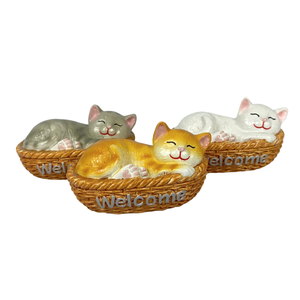 Decoración Creativa para Sala de Estar, Adorno de Estatua de Gato, Artesanía de Resina de Estilo Artificial Hecho en Vietnam, Idea de Regalo de Acción de Gracias - Product Image 5