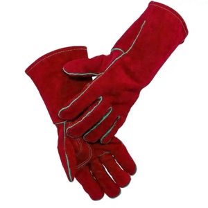 High Quality Leather Safety Gloves Industrial Working Gloves <b>Fire</b> Heat Resistant Spark Protection for Welding Hand Protection - Product Image 3